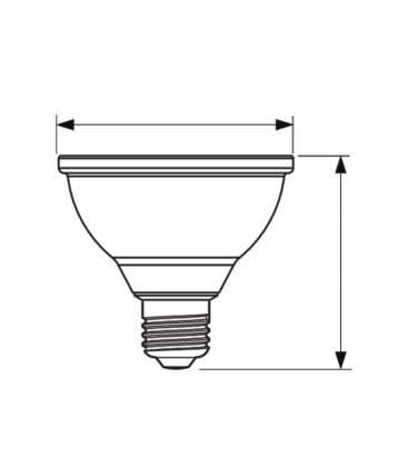 Master LEDspot CLA D 9.5 - Lampe LED 75W E27 PAR30S dimmable 11287-23844