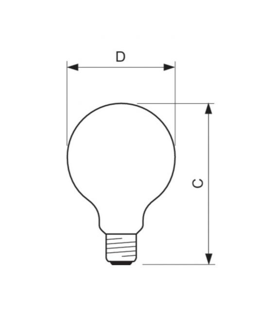 LED Bulb Classic Spherical Lamp 60W 220V E27 – photo