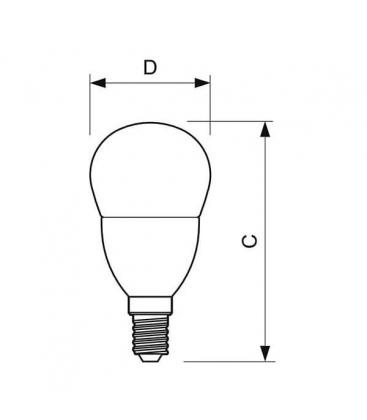 Mini lámpara LEDlustre ND 4 25W E14 - Iluminación clásica y eficiente 11309-23930