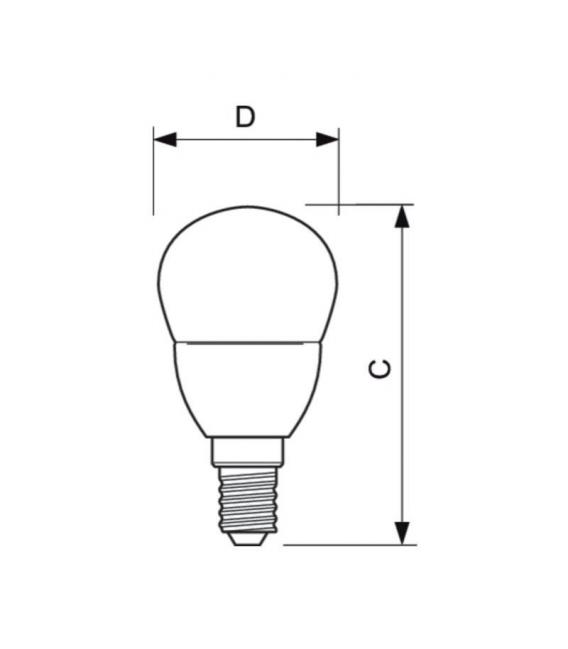 LEDlustre ND 7 Mini Lamp - 60W, 220V, E14 Base, P48 FR – photo