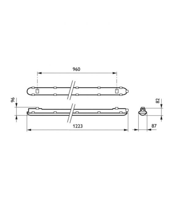 CoreLine LED WT120C 40W 840 PSU L1200 - Premium IP65 Luminaire – photo