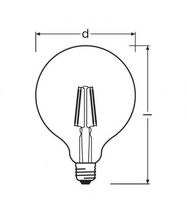 Lámpara LED Vintage 1906 Globe - Bombilla 4.5W E27 11512-24752