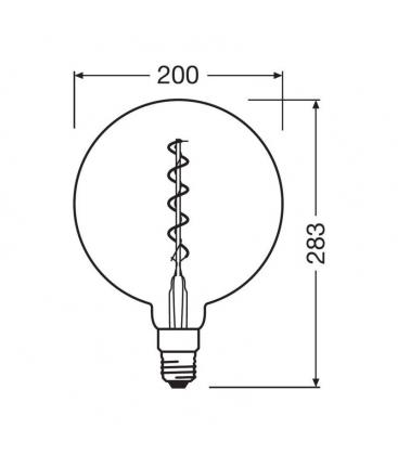 Vintage 1906 Globe LED Lamp - 28 5W, E27 Socket 11514-24768