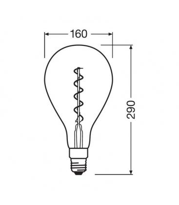 Dekorative LED-Lampe Vintage 1906 - E27 5W 820 Lumen 11516-24780