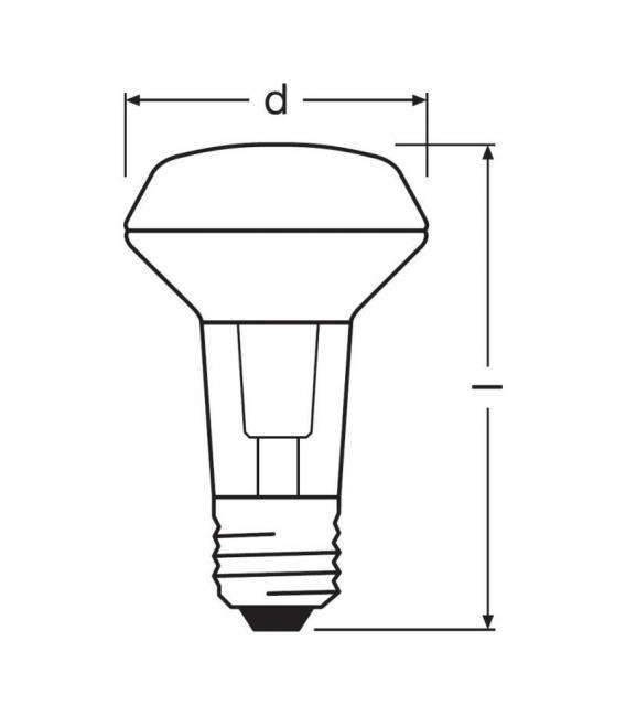 Star R63 60 4,3W 827 E27 LED - Illuminazione e. – Foto