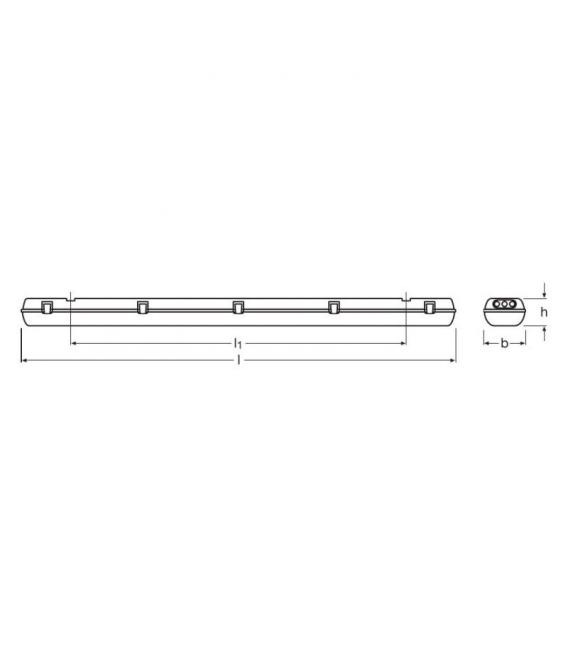 LED SubMARINE 2x8W 840 IP65 600mm - Trajna vodoodporna svetilka – fotografija