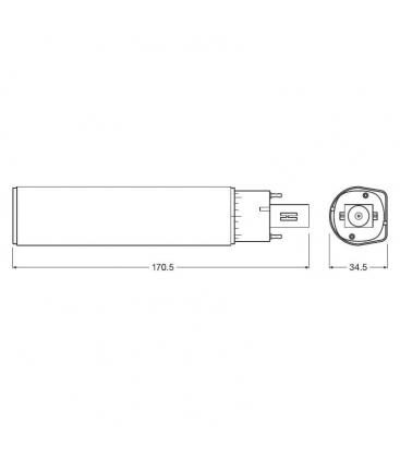 Lámpara LED Dulux D 10W 830 G24d 3 - Iluminación 11146-25040