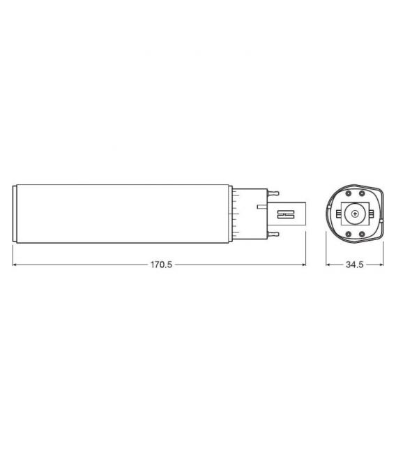 LED Lamp Dulux D-E 10W 830 G24q 3 - Energy Efficient – photo