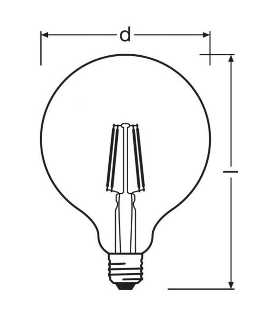 Classic Globe 60 LED Lampe - Warmweißes Licht – foto