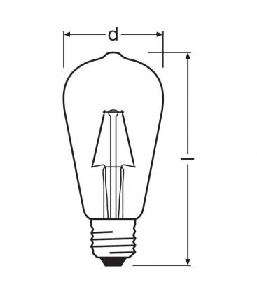 Lampe LED Classic ST 2.5 25W 220V Blanc chaud E27 11627-25350