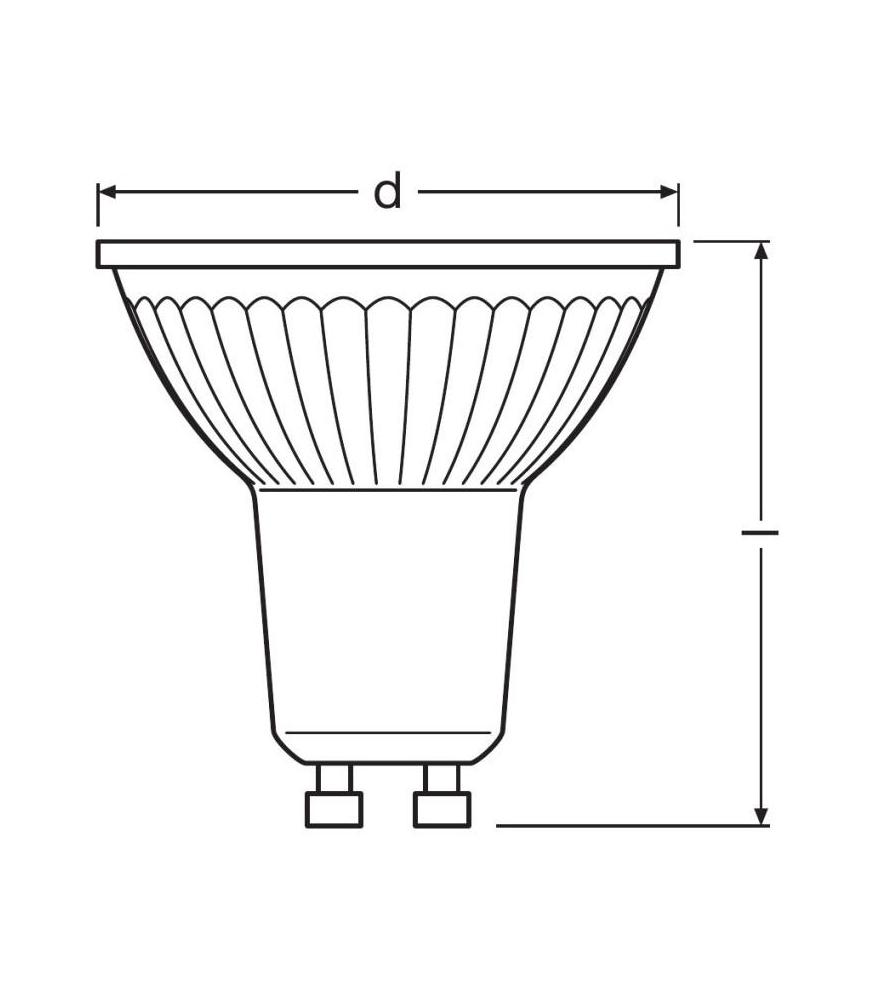 Osram PARATHOM PAR16 50 120° 4.3 W//827 GU10