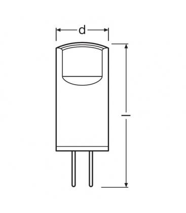 Lampada LED Parathom Pin 10 0,9W 12V Bianco caldo G4 11641-25420