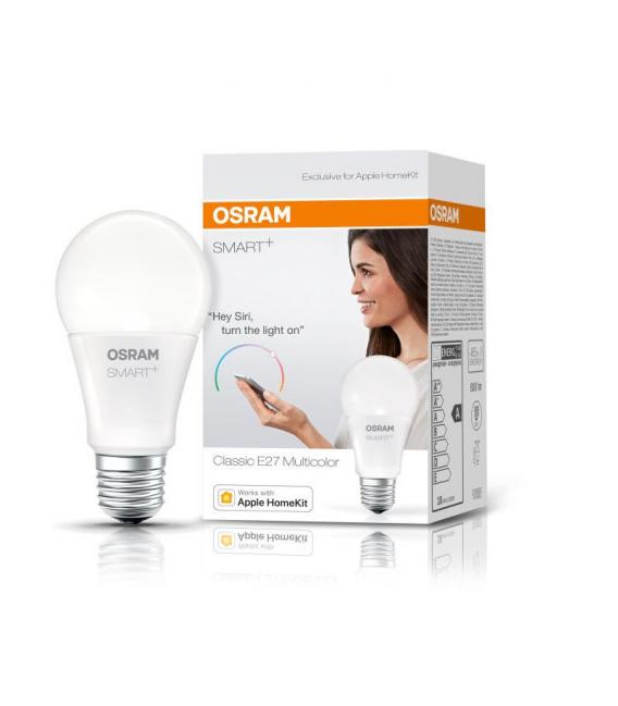 SMART+ Classic A RGBW 60 10W E27 Multicolore Apple HomeKit – Foto