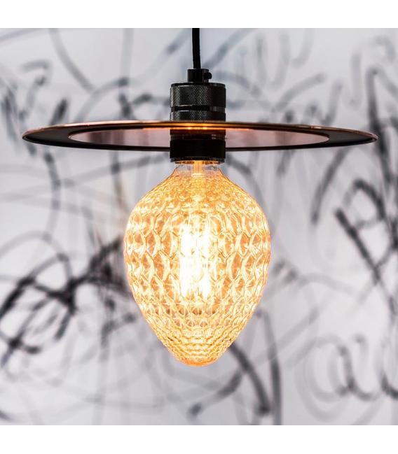 Decorative Alu Grid E27 Black Lampholder – photo