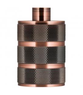 Decorative Lampholder Alu Grid E27 copper antique