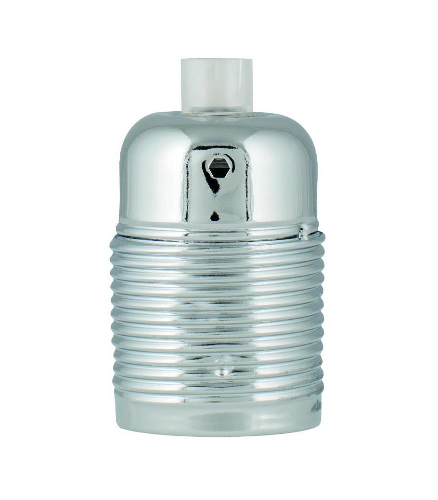 Kit Portalampada E27 Creative Cables - Semisferico In Metallo Cromato, Per Lampade Fai Da Te - Foto 7