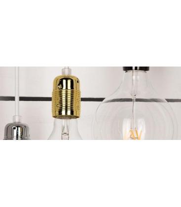 Portalampada decorativo in metallo E27 cromato 11703-25755