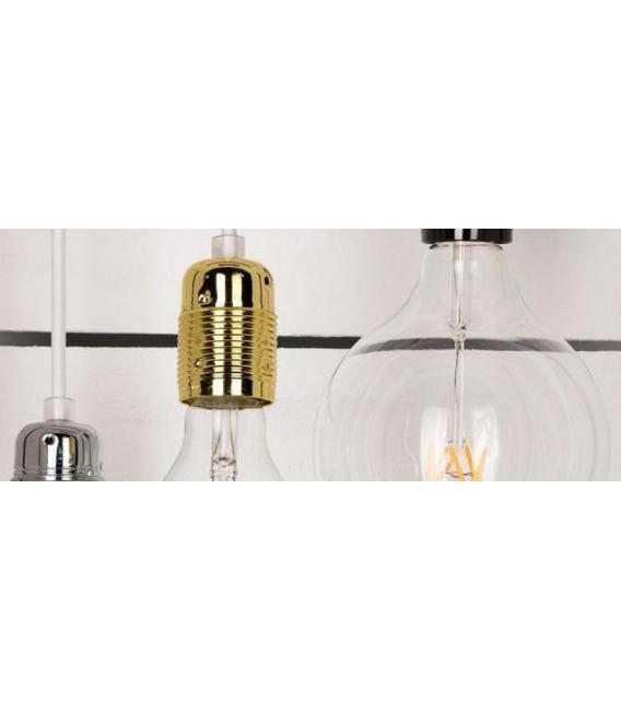 Zlati kovinski dekorativni okov E27 – fotografija