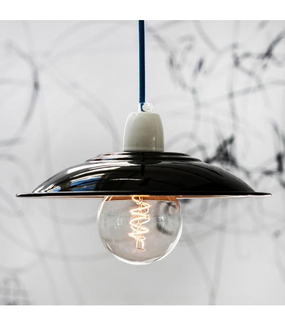 Portalámpara decorativo de porcelana E27 blanco – foto