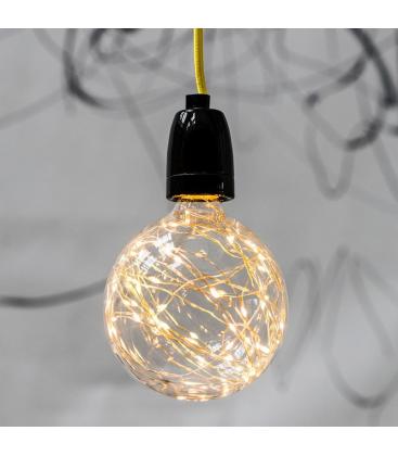 Lampe décorative en porcelaine E27 noire 11713-25799