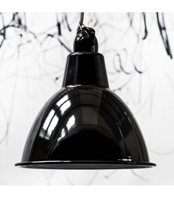 Gancho portalámparas decorativo E27 de porcelana negra – foto
