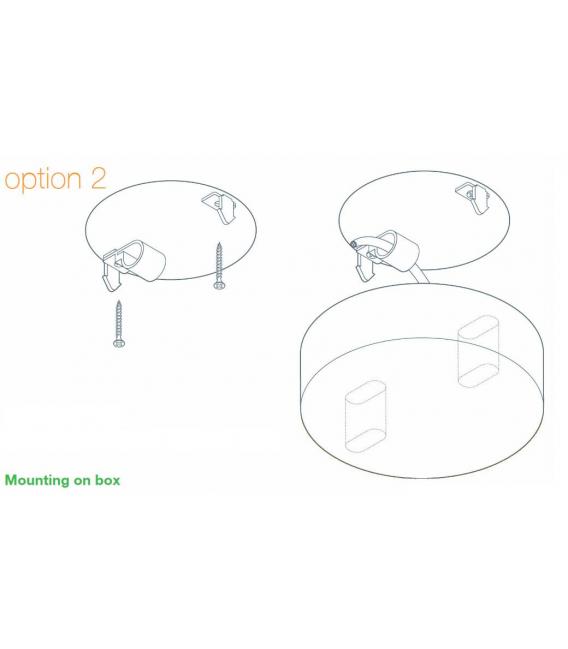 Ceiling Smart Cup PP Medium Mat Red - Rosetones y Copas – foto