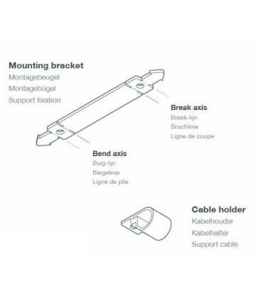 Soffitto Smart Cup PP Medium in nero opaco - Rosoni e tazze 11729-25959