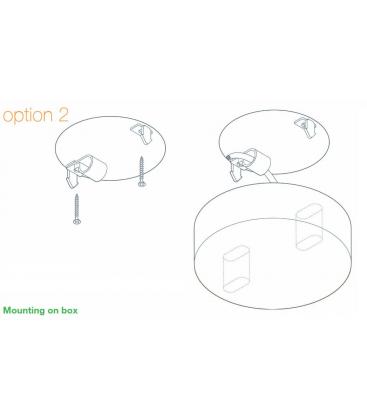 Soffitto Smart Cup PP Medium in nero opaco - Rosoni e tazze 11729-25961