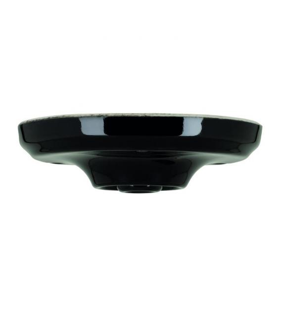 Plafonnier en porcelaine noire - Rosettes et coupes élégantes – Photo
