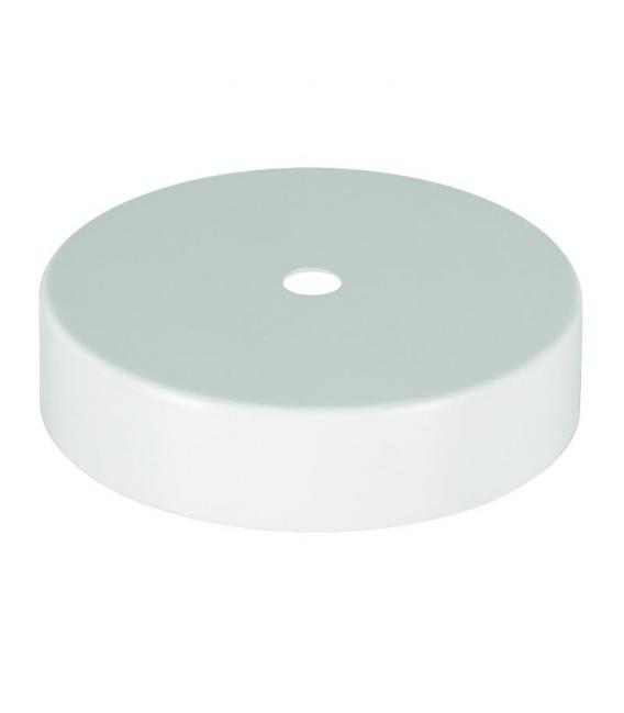 Coupelle de plafond en métal blanc avec poignée en cordon - Rosettes et coupelles de plafond – Photo