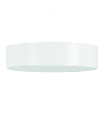 Coupelle de plafond en métal blanc avec poignée en cordon - Rosettes et coupelles de plafond 11746-26005