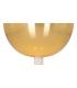 Deckenrosette Schale gold + transparenter Kordelgriff 11751-26010