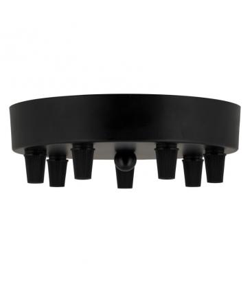 Black Metal Ceiling Cup for 7 Multi Cord 11754-26017