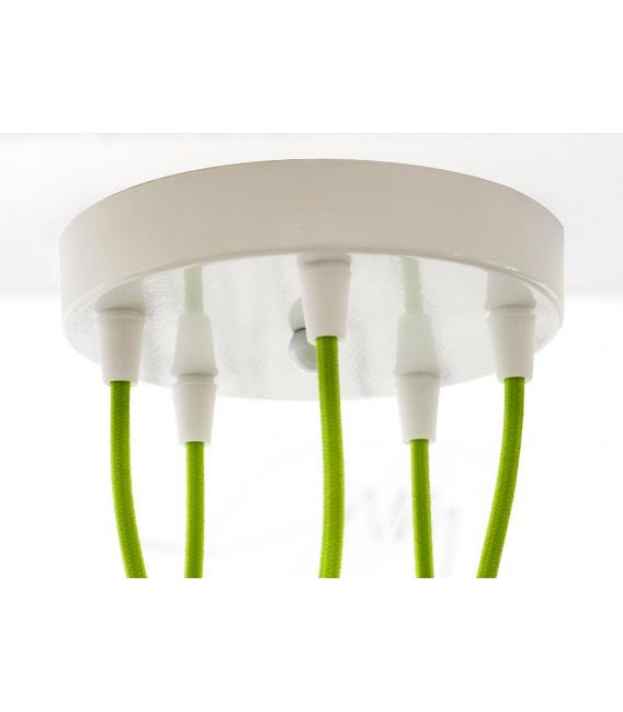 Deckenbecher Metall Weiß 5 Cord - Deckenrosetten & Becher – foto