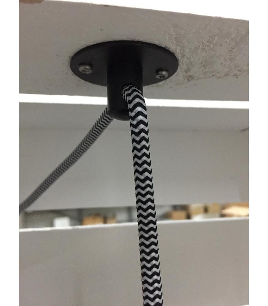Bailey Ceiling Wall Cord Grip Black