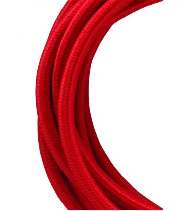 Câble textile rouge vibrant pour rehausser votre décor 11764-26047