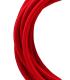 Cable textil decorativo 2C rojo 3m 11764-26047