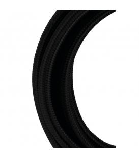 Cable textil decorativo 2C negro 50 m