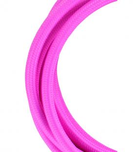 Decorative Textile Cable 2C pink 3m