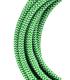 Cable textil decorativo 2C verde blanco 3m 11778-26088