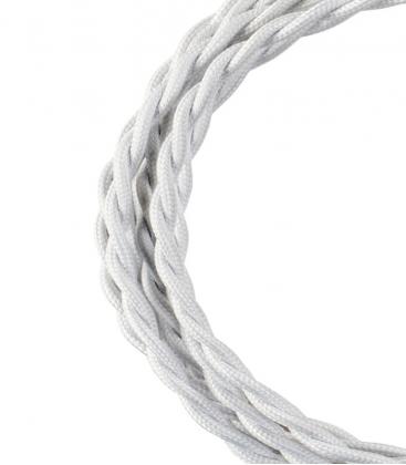 Elevate Your Space with Twisted 2C White Textile Cable 11792-26108