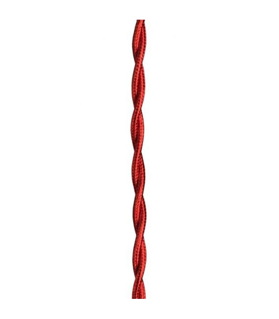 Añade elegancia a tu espacio con la T decorativa Twisted 2C rojo metalizado – foto