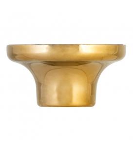 lampholder E27 porcelain, gold