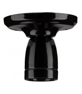lampholder E27 porcelain, black