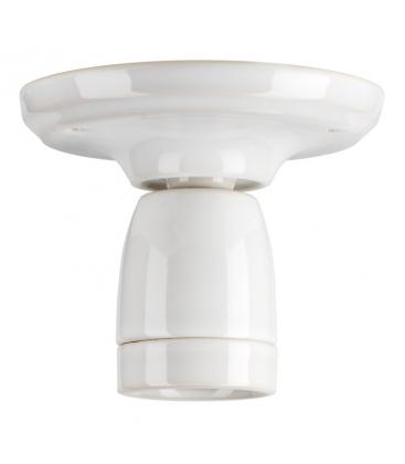 Élevez votre espace avec le luminaire décoratif E27 en porcelaine blanche 11816-26173