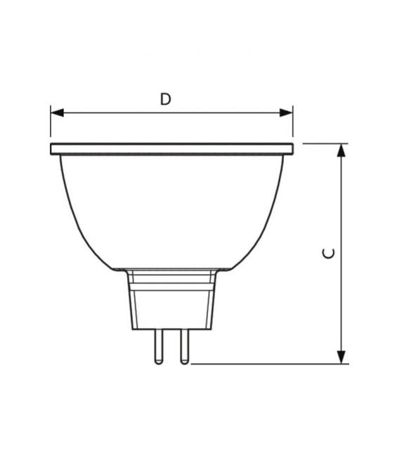 LEDspot VLE D 7 50W 827 MR16 GU5.3 Dimm - GU4 LED Lampe – foto