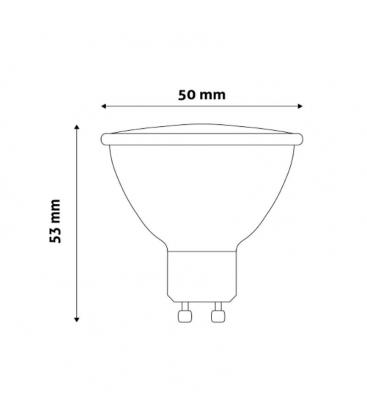 Lampada LED Spot Alu 4W NW - Plastica resistente, fascio luminoso 110° 11834-26229