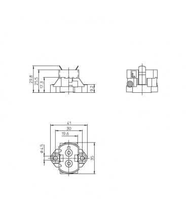 GX12 1 42100 Base per portalampada - Scelta premium per gli zoccoli delle lampade 11840-26244