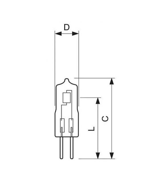 Kapsel LV 14W G4 12V Halogen-Glühbirne – foto