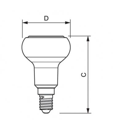 CorePro LEDspot D Lámpara regulable - 4.3-60W R50 E14 827 36D 11860-26290